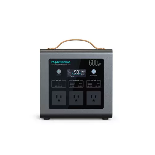 Marsriva MP6 Plus 600W LiFePO4 Battery Portable Power Station