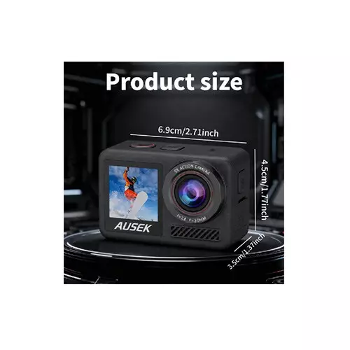Ausek AT-M90TR 5K Waterproof Action Camera - 1