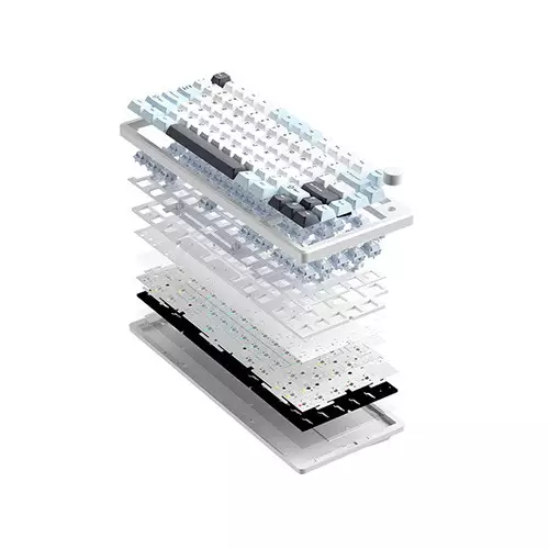 MONKA A75 Aluminum Wired Mechanical Keyboard (Snow Leopard Switch) - 3