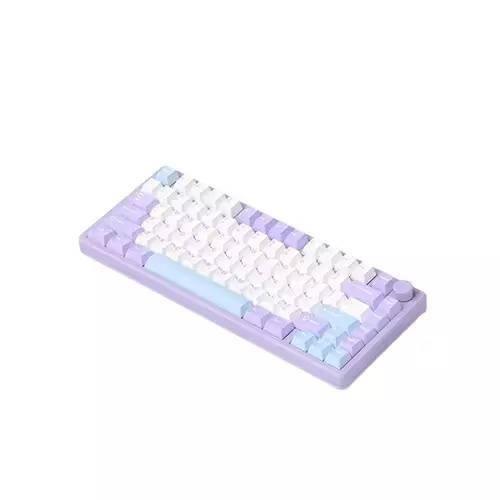 MONKA A75 Aluminum Tri-Mode Wireless Mechanical Keyboard (Purple) - 1