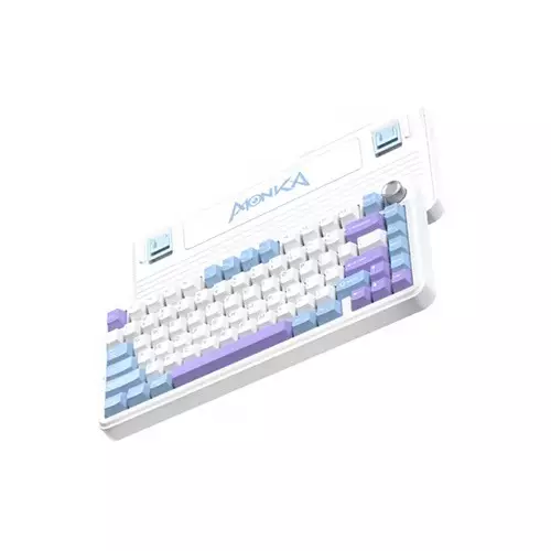 MONKA K75 Tri Mode Gasket Mechanical Keyboard (Wave Purple) - 1