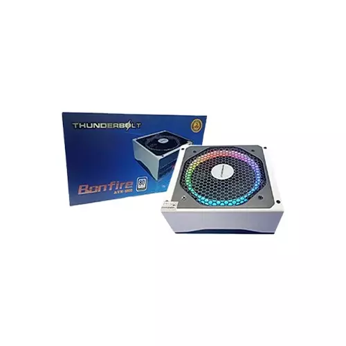 THUNDERBOLT 750W WHITE RGB 80+ SILVER GAMING RGB FAN POWER SUPPLY - 1