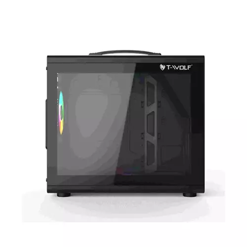T-Wolf XPLENDER X5 BH ARGB M-ATX Portable Casing (Black) - 2