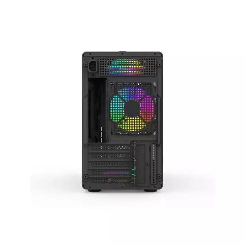 T-Wolf XPLENDER X5 BH ARGB M-ATX Portable Casing (Black) - 4