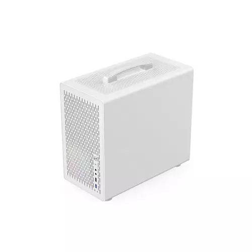 T-Wolf XPLENDER X5 BH ARGB M-ATX Portable Casing (White) - 3