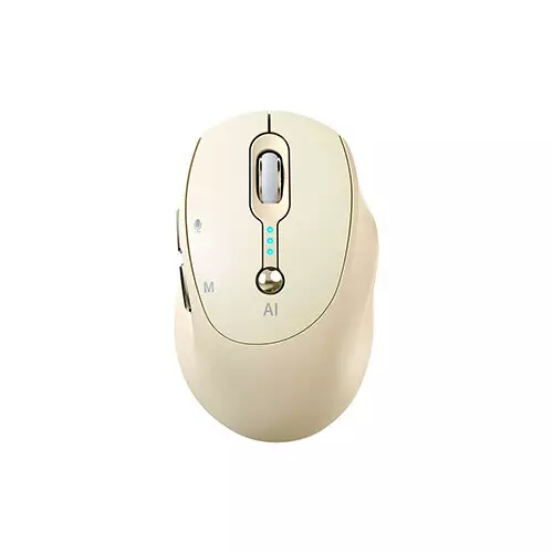 T-Wolf M7 Dual Mode Silent Smart AI Wireless Mouse (Yellow)