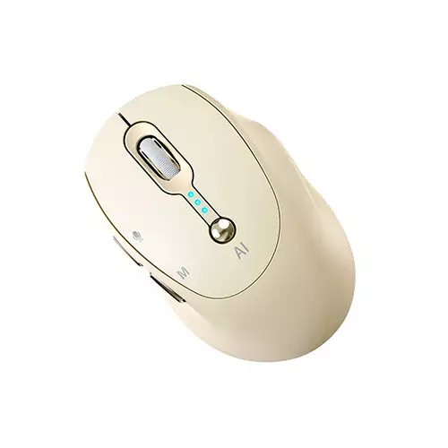 T-Wolf M7 Dual Mode Silent Smart AI Wireless Mouse (Yellow) - 1
