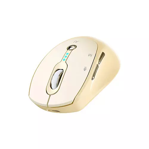 T-Wolf M7 Dual Mode Silent Smart AI Wireless Mouse (Yellow) - 2