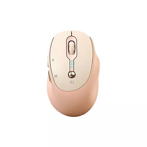 T-Wolf M7 Dual Mode Silent Smart AI Wireless Mouse (Milk Brown)