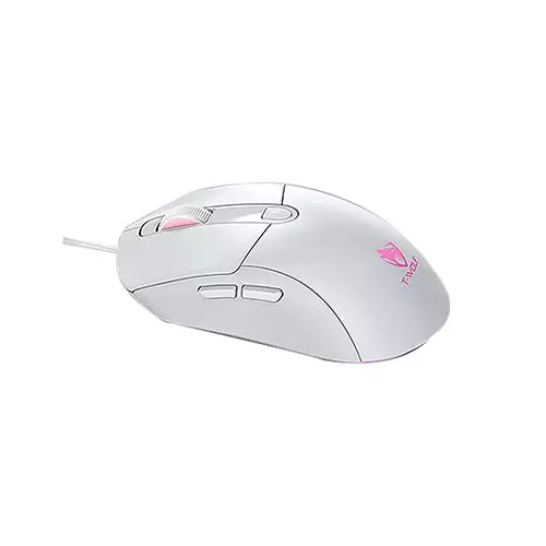 T-wolf G550 RGB 7200 DPI Gaming Mouse with Gengar Kuromi Sticker (White) - 1