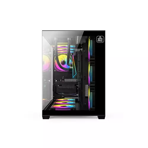 T-Wolf City Ranger X7 ARGB Mid-Tower ATX Gaming Casing - 1