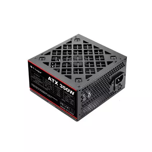 T-Wolf ATX 350W Power Supply With Cable (Black) - 2