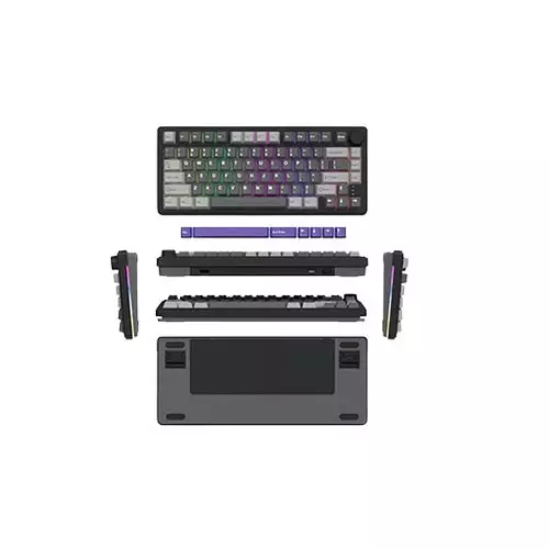 Zifriend RX75 Pro Tri Mode RGB Hot-Swappable Mechanical Keyboard - 0