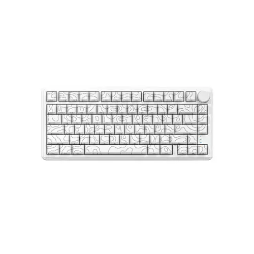 Zifriend RX75 Pro Tri-mode RGB Gaming Mechanical Keyboard - White