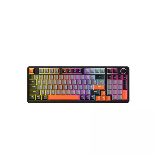 Zifriend AG98 Wired Hot-Swappable Gaming Mechanical Keyboard - Grey Black (Blue/Red Switch)