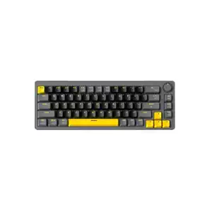 Zifriend AG68 Wired Hot-Swappable Mechanical Keyboard - Black Grey (Red/Brown Switch)