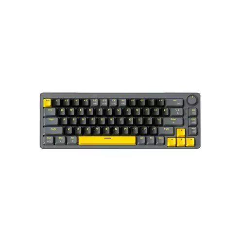 Zifriend AG68 Wired Hot-Swappable Mechanical Keyboard - Black Grey (Red/Brown Switch)