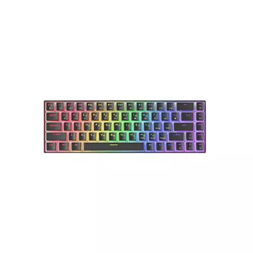 Zifriend TK68 RGB Wired Mechanical Keyboard - Black (Blue Switch)