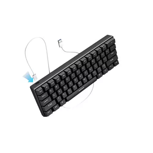 Zifriend H61K 60% RGB Wired Mechanical Keyboard (Black)
 - 1
