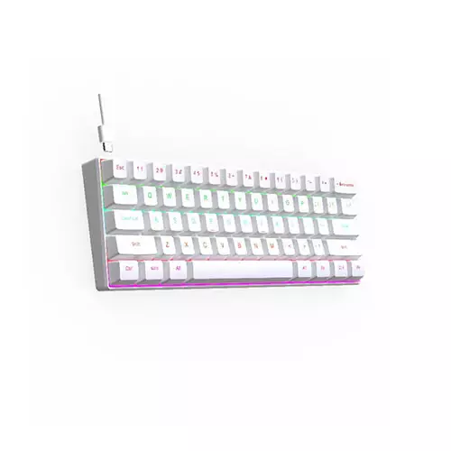 Zifriend H61K 60% RGB Wired Mechanical Keyboard (White)