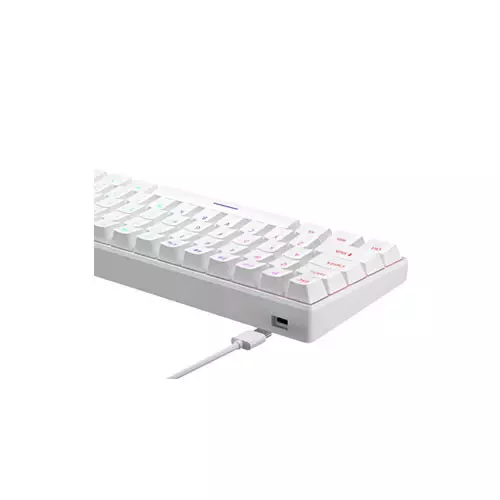 Zifriend H61K 60% RGB Wired Mechanical Keyboard (White) - 1