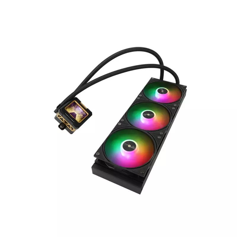 Thermalright Frozen Warframe 360 ARGB CPU Liquid Cooler Black - 1