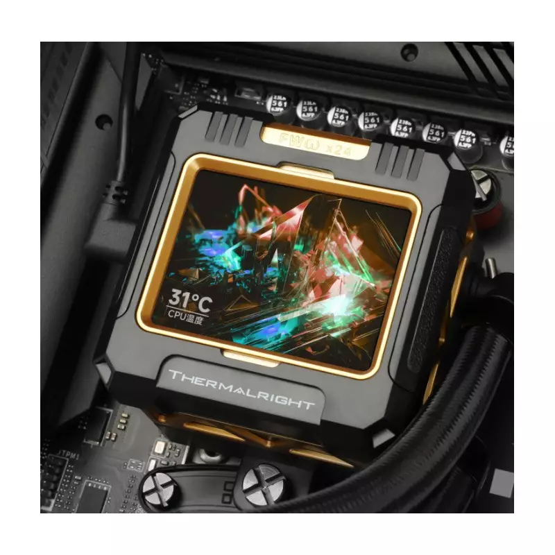 Thermalright Frozen Warframe 360 ARGB CPU Liquid Cooler Black - 3