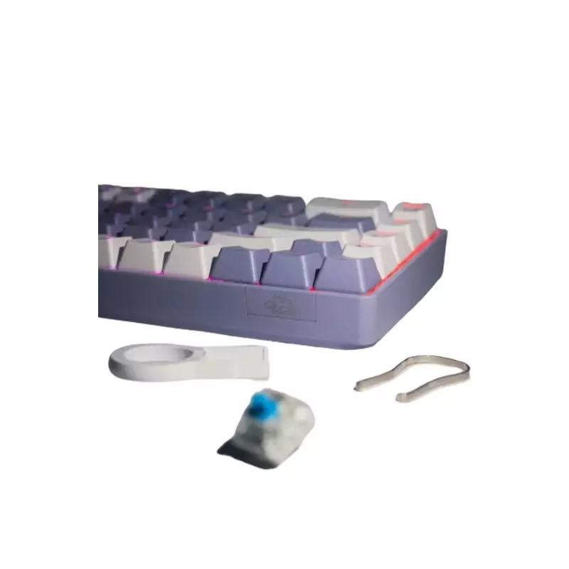 Ziyoulang Freewolf T8 Wired Mechanical Gaming Keyboard Blue switch (White purple) - 3