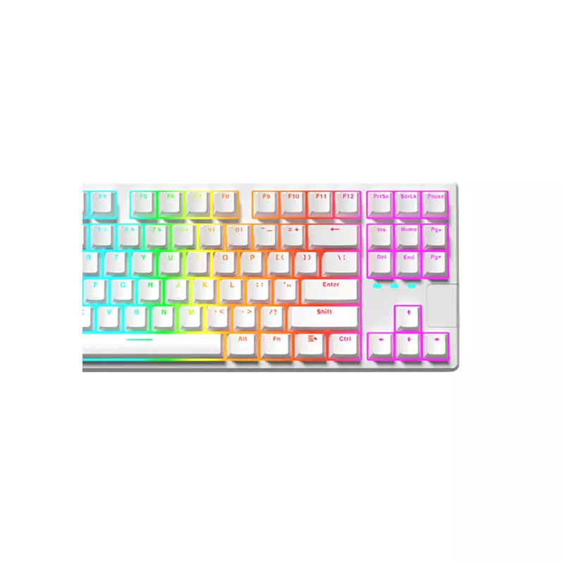 XINMENG X87 WIRED GASKET MECHANICAL KEYBOARD (SALT WHITE) - 1