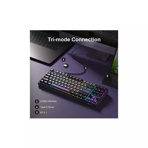 MageGee LIGHT87 Tri-Mode Creamy Gasket Mounted Mechanical Keyboard - 2