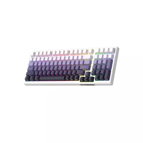 MageGee SKY98 Wired Gasket Mounted Mechanical keyboard (White Purple) - 1