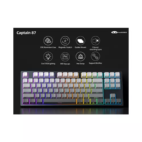 MageGee Captain87 Magnetic Switch Wired Mechanical keyboard - 3