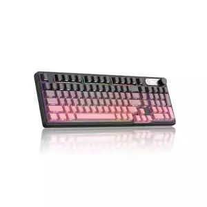 MageGee GK960 Tri-Mode RGB Gaming Keyboard (Black Pink)