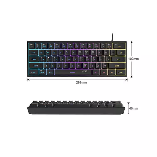 MageGee TS91 Wired RGB membrane keyboard - 1