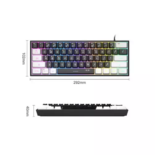 MageGee TS91 Wired RGB Membrane Keyboard - 1