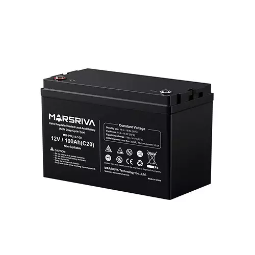 Marsriva MR-PBL12-100 12V 100Ah Sealed Lead-Acid UPS Battery - 2
