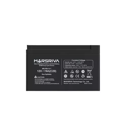 MARSRIVA MR-PBU12-7 12V 7AH ALARM BATTERY  UPS - 2