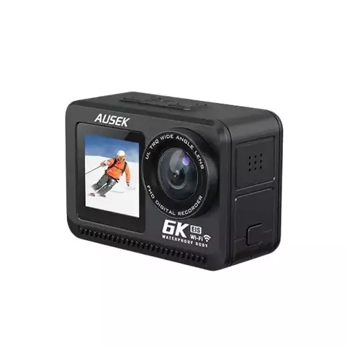Ausek AT-S84T 6K 30fps 2.0”+1.3-inch Display Waterproof Action Camera - 1