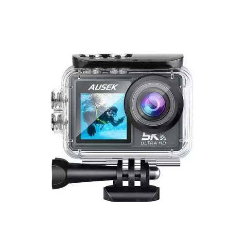 AUSEK AT-M60TR 5K Waterproof Dual Screen Action Camera Combo - 1