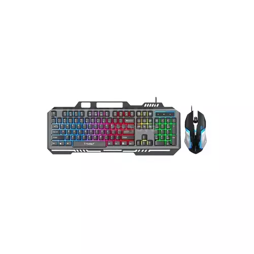 T-Wolf TF600 RGB Gaming Keyboard Mouse Combo - 2