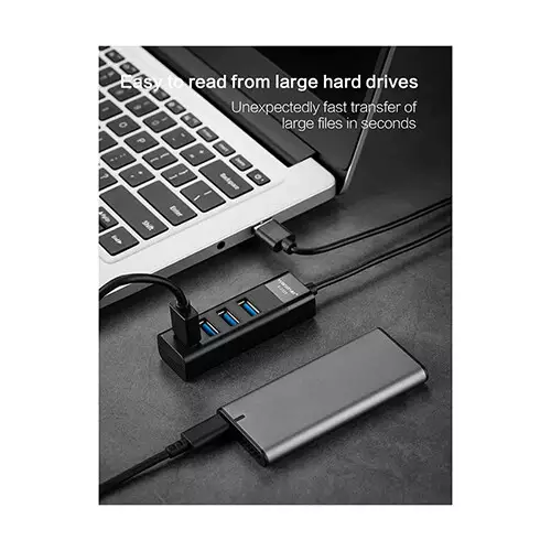 Yuanxin X-3328 USB Male to Quad USB Female Hub - 3
