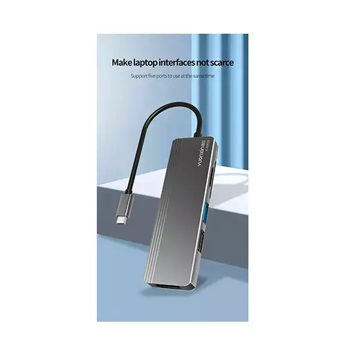 Yuanxin X-80505 Multiport 5 in 1 Aluminium Type C Hub - 1