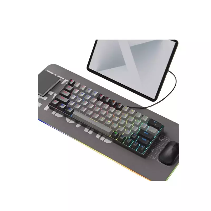 ZIFRIEND ZA646 MECHANICAL KEYBOARD BLACK GREY - 1
