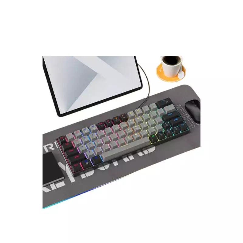 ZIFRIEND ZA646 MECHANICAL KEYBOARD BLACK GREY - 2