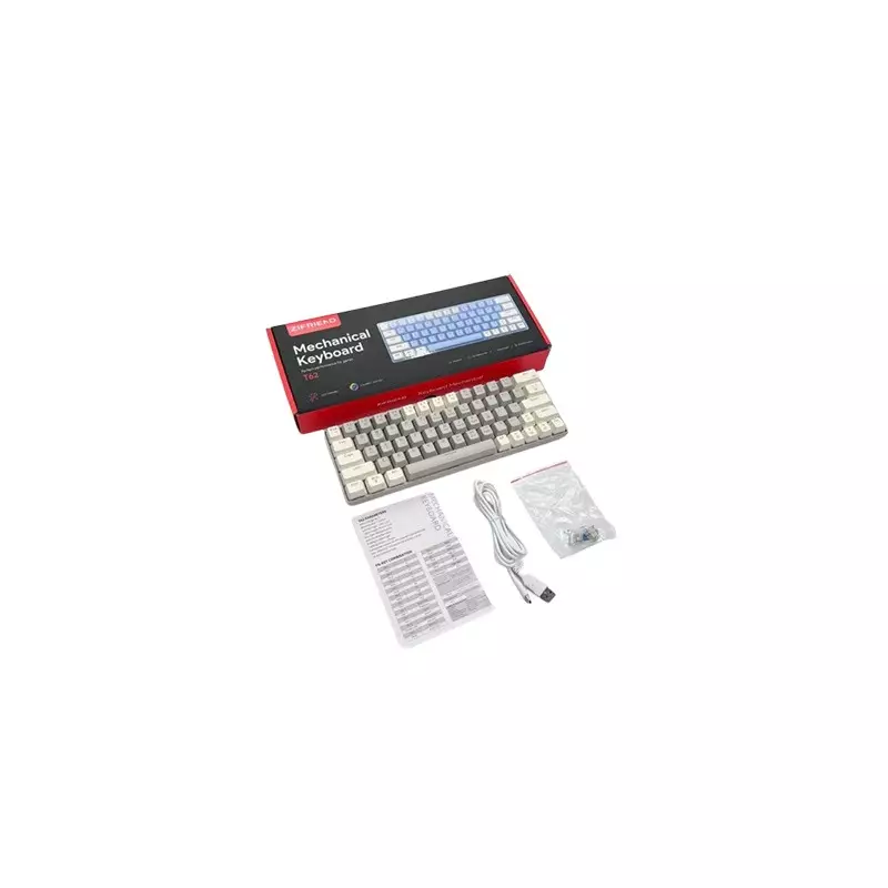 Zifriend T62 RGB Backlit Hot-Swappable Mechanical Gaming Keyboard (Red/Blue Switch) - 2