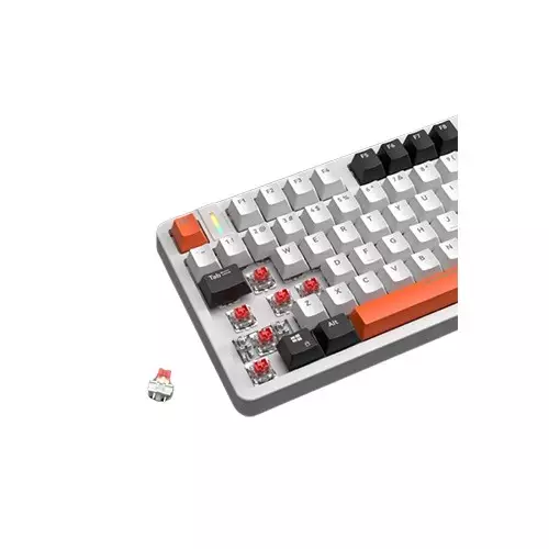 Furycube X87 Full Hot-swappable Mechanical Keyboard (Red Switch) - 4