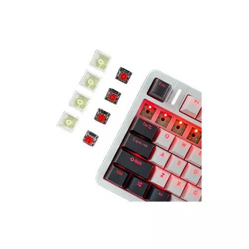 Furycube X87 Full Hot-swappable Mechanical Keyboard (Red Switch) - 5