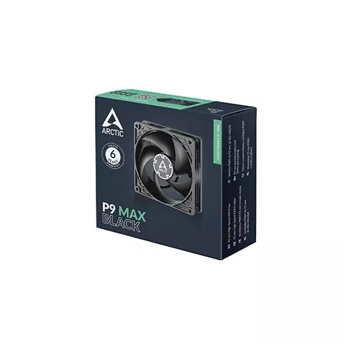 Arctic P9 Max 92mm High-Speed PWM Casing Fan (Black) - 2