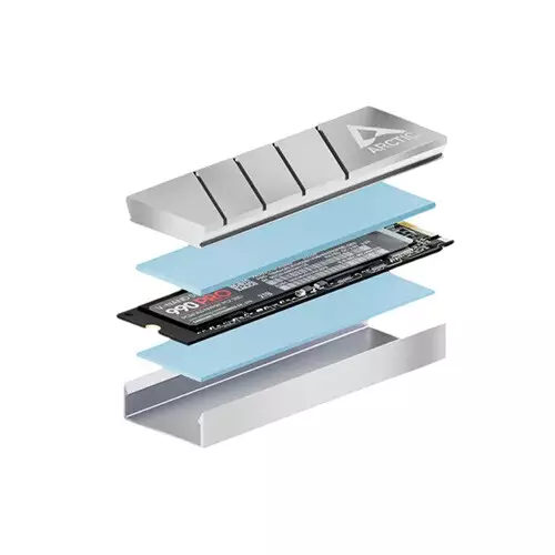 Arctic M2 Pro M.2 2280 SSD Cooler Silver - 3