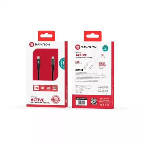Baykron Type C to Type C 1.2M 3A Cable